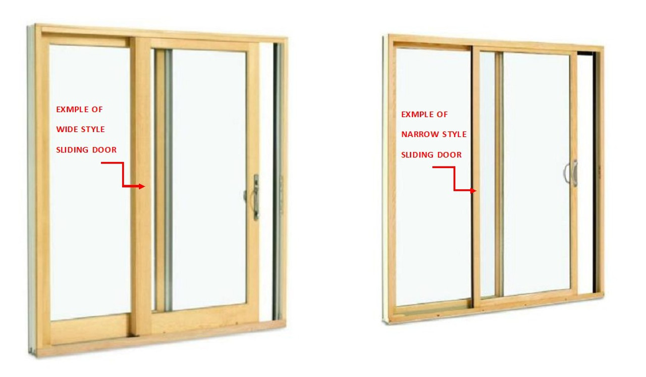 Lincoln Sliding door interlocks (come as pair) for the BOTH wide and narrow stile doors from 7/18/11 to present Stationary side interlock = 93 1/16'' and Operating interlock = 92 7/8