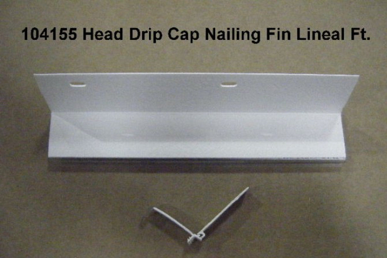 Lincoln (4) pack of 104155 head drip cap nailing fin (each pack comes with qty (4) 72'' pieces