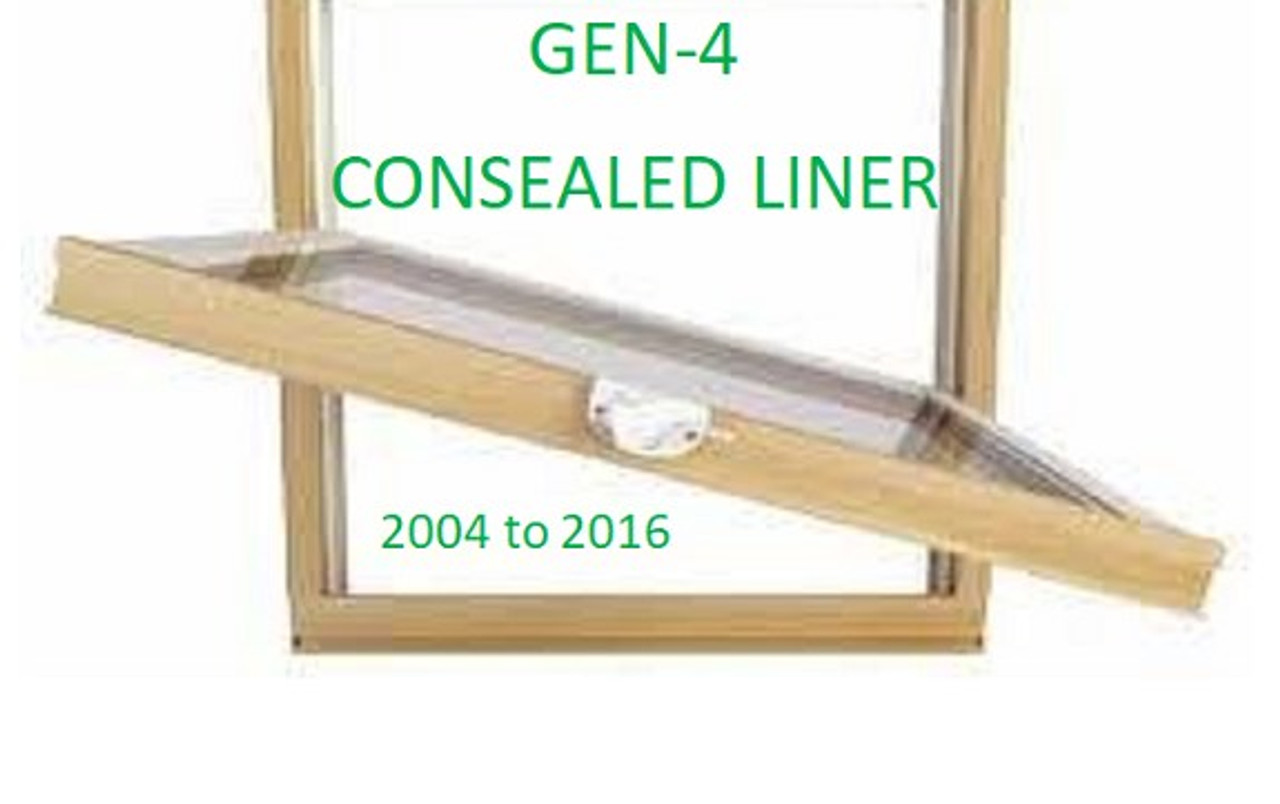 Lincoln Replacement GEN-4 (Concealed jamb liner) sash from 2004-2016 (has equal visible glass widths)