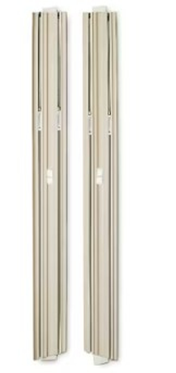 Pair of  SPRING STYLE  jamb liners  for old compression tilt double hung ( pre block and tackle ) (OFFERED IN WHITE ONLY.)