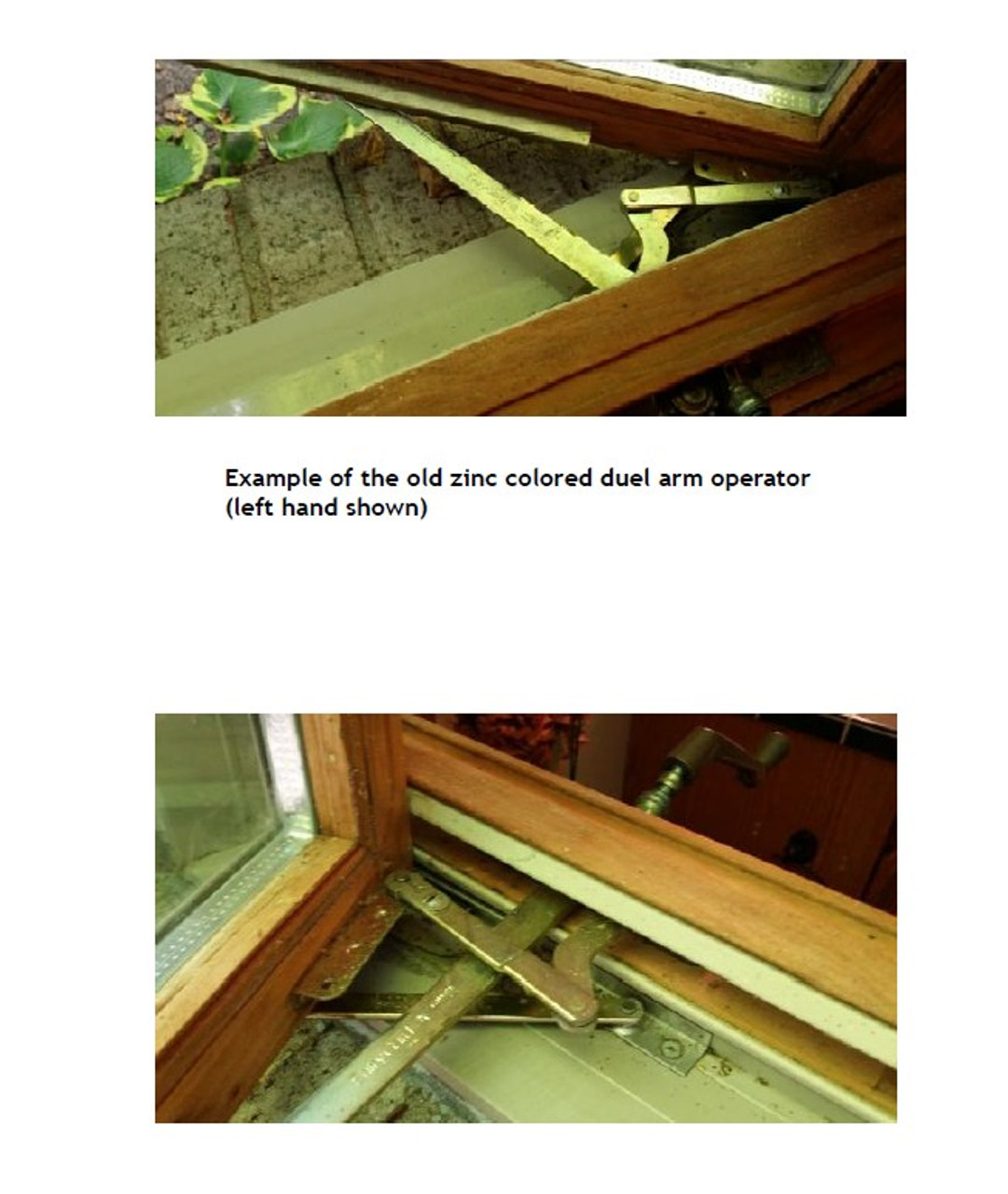 Windsor Operator Dual Arm Casement for old units