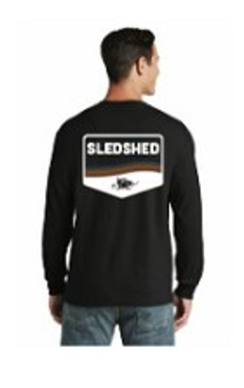 Sled shed apparel , (1) XL black tee $40 (1) white XL white tee $40.00(1) black baseball cap $25.00