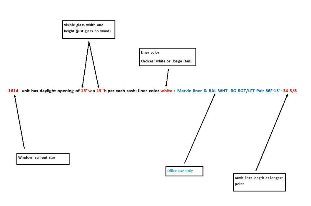 Marvin replacement jamb liners with balances installed for the old Marvin compression tilt double hung manufactured from 1980-1999 (Includes new tilt pins)