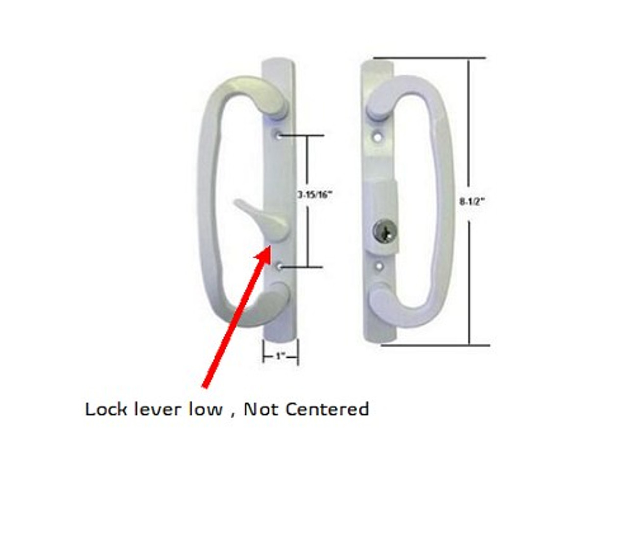 Semco Single point up grade sliding door handle only