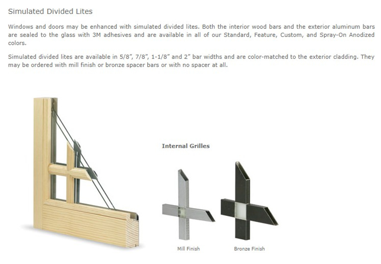 Double Hung sash kit to  fit old Marvin "Easy Tilt"  DH mfg 1980-1999: SO = 35 9/16wx58h, IG glass, 7/8''  9 lite QA 7/8'' profiled SDL bars with 5" DLO TOP SASH ONLY,  Stainless spacer, Brz hdwr, NOTE:  liners to be 2'' longer for field trimming  Double Hung sash kit to  fit old Marvin "Easy Tilt"  DH mfg 1980-1999: SO = 35 9/16wx58h, IG glass, 7/8''  9 lite QA 7/8'' profiled SDL bars with 5" DLO TOP SASH ONLY,  Stainless spacer, Brz hdwr, NOTE:  liners to be 2'' longer for field trimming