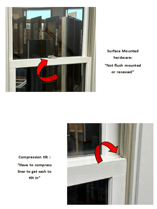 Replacement jamb liners with balances installed for the old Kolbe compression tilt double hung manufactured from 1980-1999 (Includes new tilt pins)