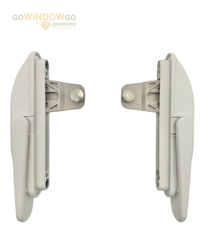  White Sash Lock  ( LINK STYLE) reversible, Works with Left or Right hand casement