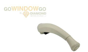 Almond Roto  Folding Crank Handle:  reversible for left or right hand casements