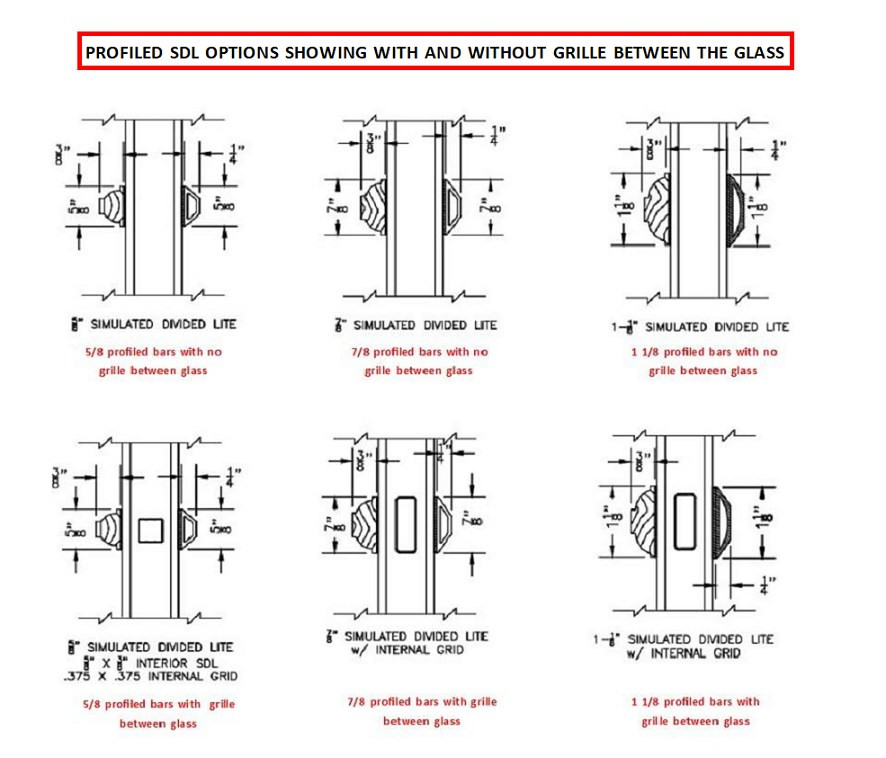 EAGLE (SIMULATED DIVIDED LIGHT ONLY) Replacement sash 