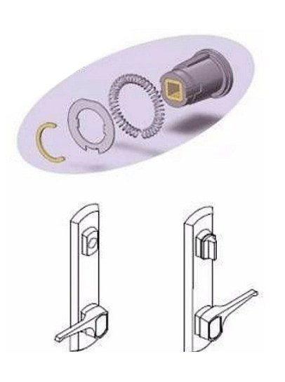  Hurd Bush kit for W&F handle set on  for the Old Hurd swing patio door( Special order no returns)