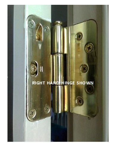Columbus Bright Brass replacment hinge for old Hurd Swing Patio door ( special order no returns)