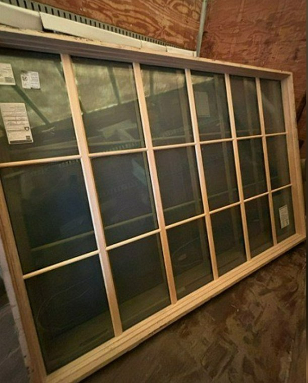 customer pick up in Gleason Qty 8 Brand-New Large Picture Windows with SDL (Clear Pine / White C• Qty (3): 79 1/2" W x 76 1/2" H • Qty (3): 79 1/2" W x 59 1/2" H • Qty (2): 101 1/2" W x 71 1/2" H  (OVERSTOCK NO RETURNS)