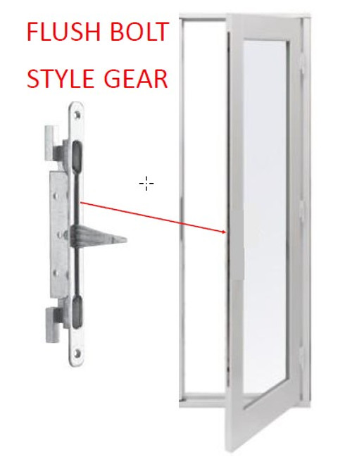 Hoppe: flushbolt only for IN-ACTIVE door