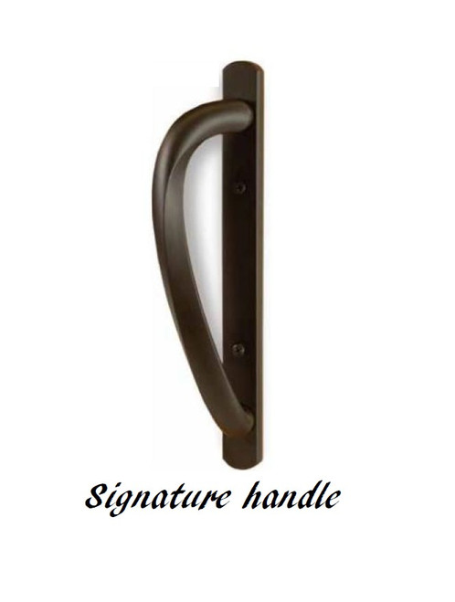 Lincoln "signature" sliding door handle set (KEYED EXTERIOR)