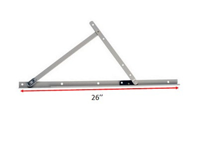 Awning hinge arm & 26''  track assembly  for Lincoln window.