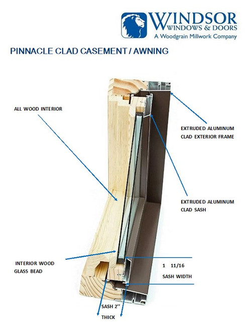 Windsor  "EGRESS" Pinnacle casement Top & bottom set of hinge arms & track - 542040, 542045, 562005, 562006 