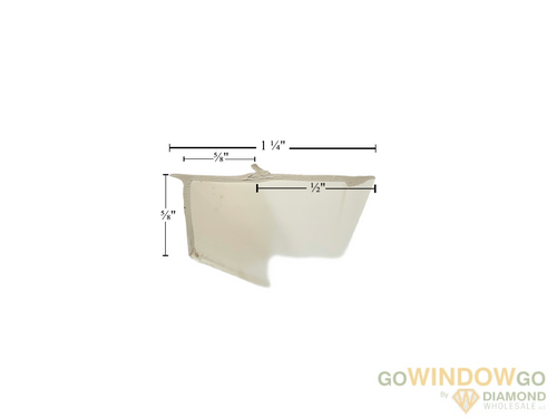 4-PACK (EACH KIT COMES WITH QTY (4) 72'' LONG PIECES) OF OLD STYLE DOUBLE HUNG & GLIDER VINYL GLAZING BEAD FOR 3/4'' glass 1980 to 2004