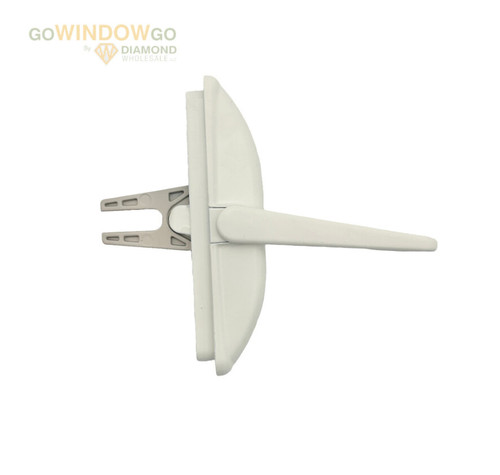  White Sash Lock  ( LINK STYLE) reversible, Works with Left or Right hand casement