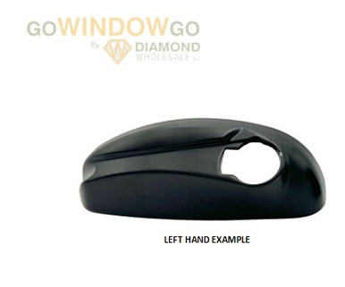 Roto Hardware Operator Cover – Left Hand Rustic Umber Metal crank cover Cover