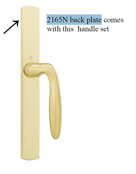 hoppe sliding door 2 point ACTIVE handle with interior thumb turn