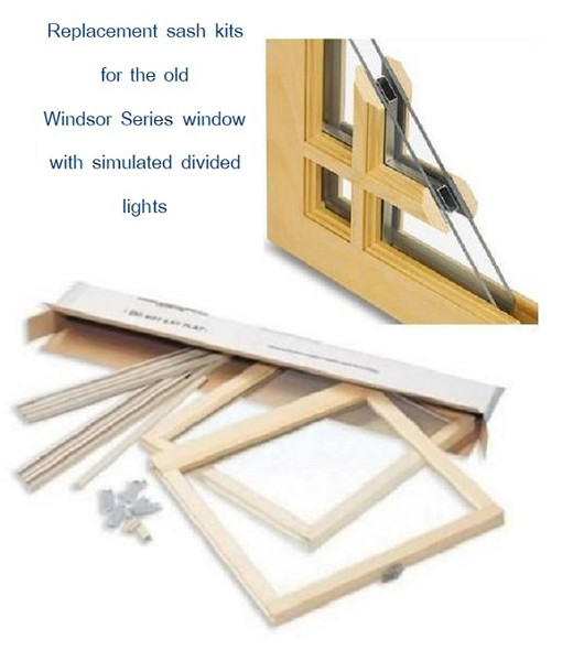 Replacement double hung sash kit to fit "WINDSOR SERIES" old