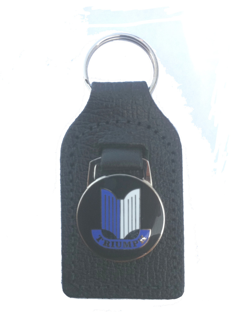 Key Fob Triumph Shield Blue British Parts Northwest
