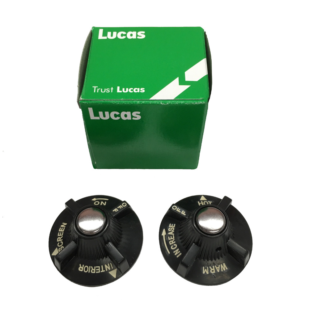 Heater Control Knob Pair MGB 71 to 72 - British Parts Northwest