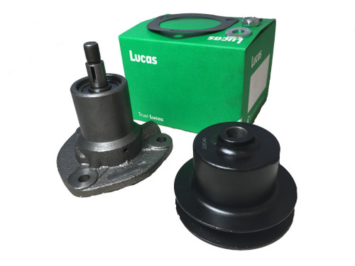 Water Pump and Pulley 5-Vane Lucas Brand TR3 TR4 TR4A