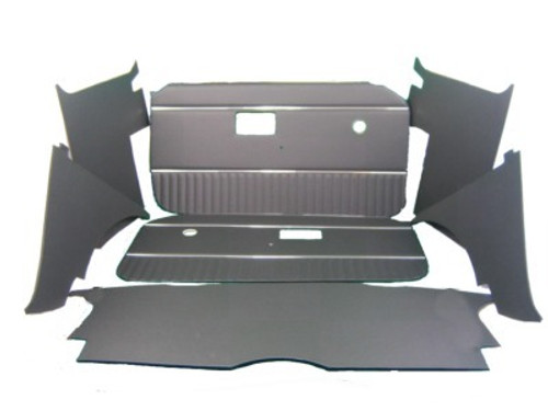 Interior Panel Kit Black 70 to 76 MGB Deluxe 7-pc