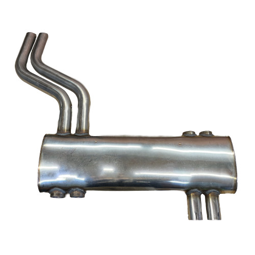 Muffler Two in Two Out, Stainless steel TR6