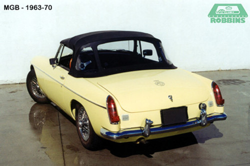 Convertible Top Crush Grain Vinyl MGB 63 to 70 Stow-Away Robbins