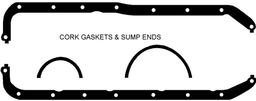 Sump Gasket Set Ford 1300 1600 from 66 to 4/70 *Special Order*