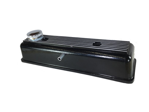 Alloy Rocker Cover Black TR2 to TR4A Vented
