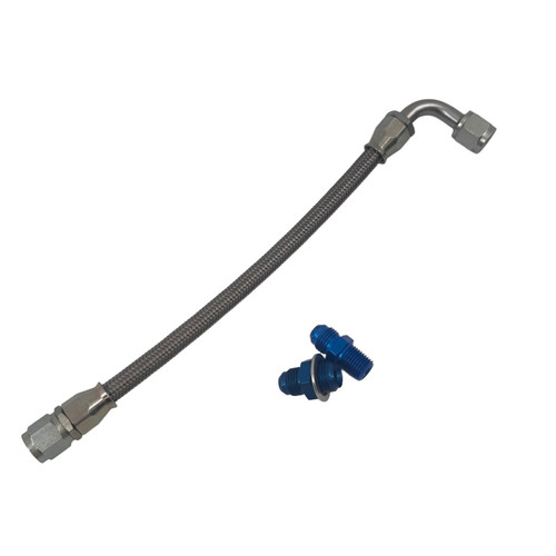 BRAIDED HOSE OIL LINE BLOCK TO SPIN ON FILTER HEAD PRE 1992