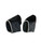 Headrest Cover Pair Black White MGB 77 to 80