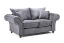  Windsor Fullback Sofa Grey 2 Seater 