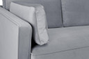  Munich Sofa Plush Grey 3 Seater 