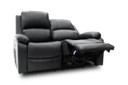 Honeypot Furniture Axel Electric Recliner Sofa Black 2 Seater 