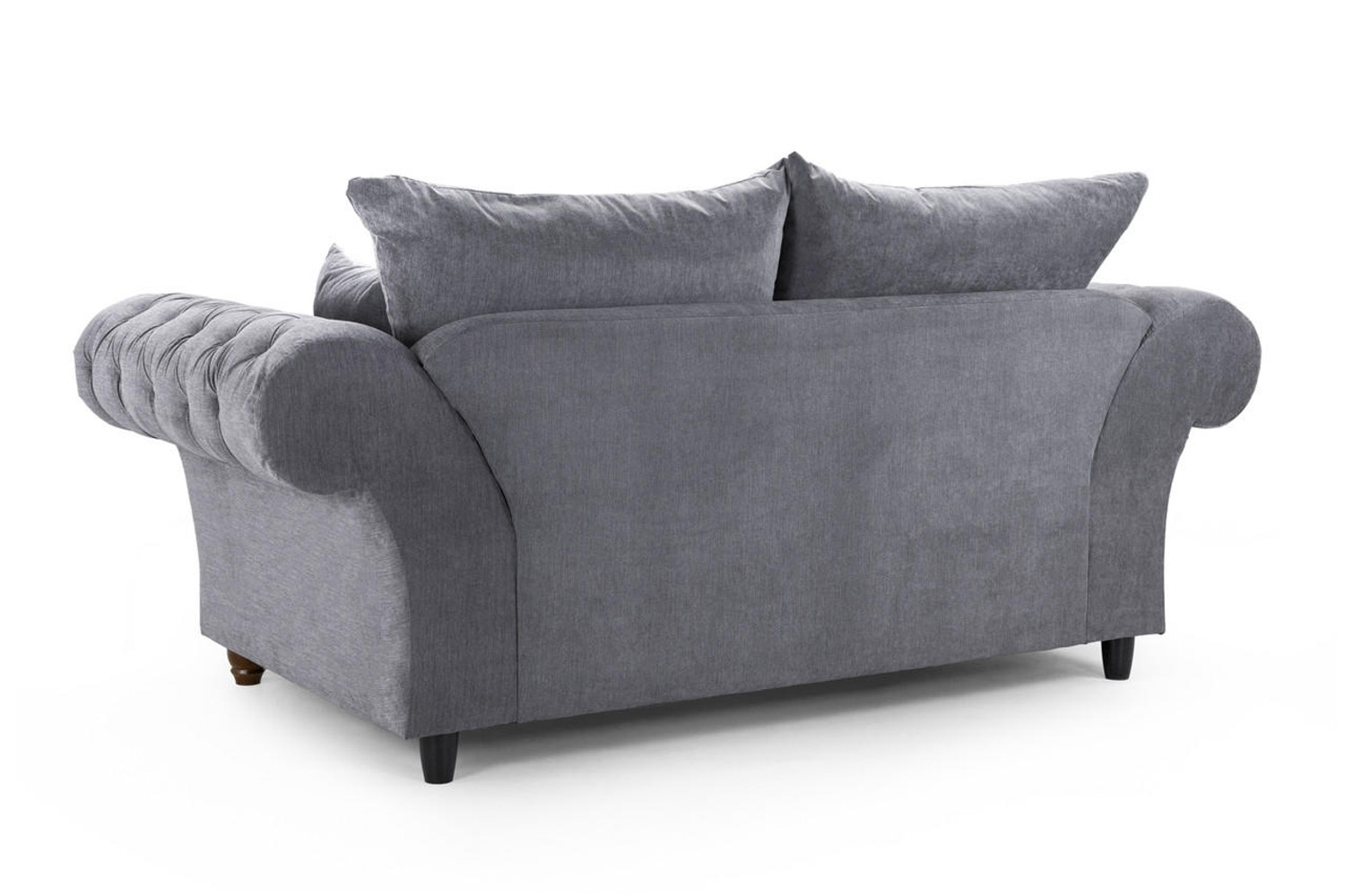  Windsor Fullback Sofa Grey 2 Seater 