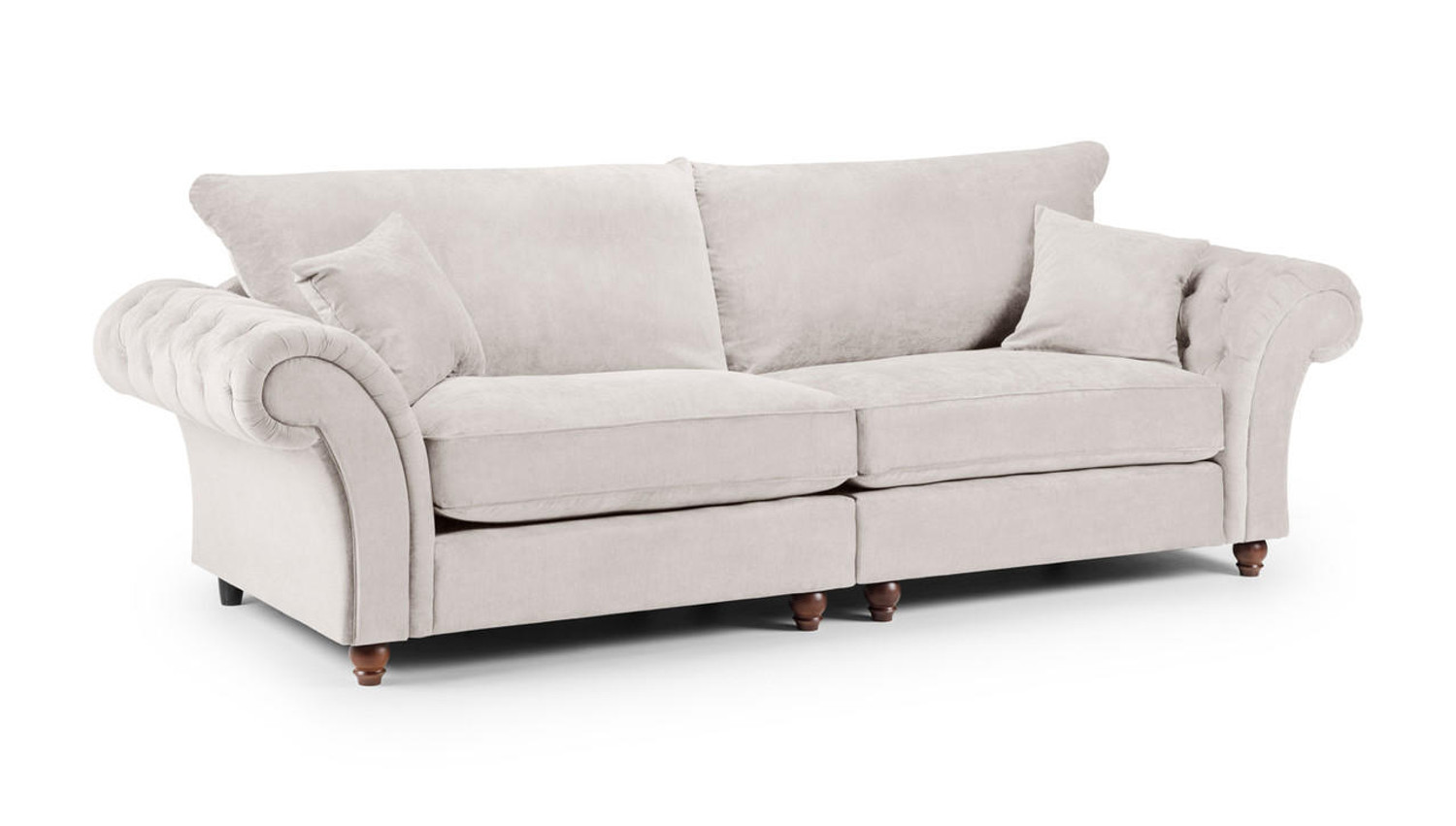  Windsor Fullback Sofa Stone 4 Seater 