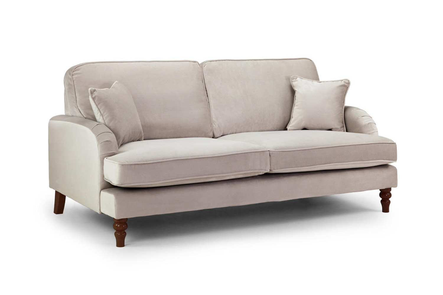  Rupert Sofa Plush Beige 3 Seater 