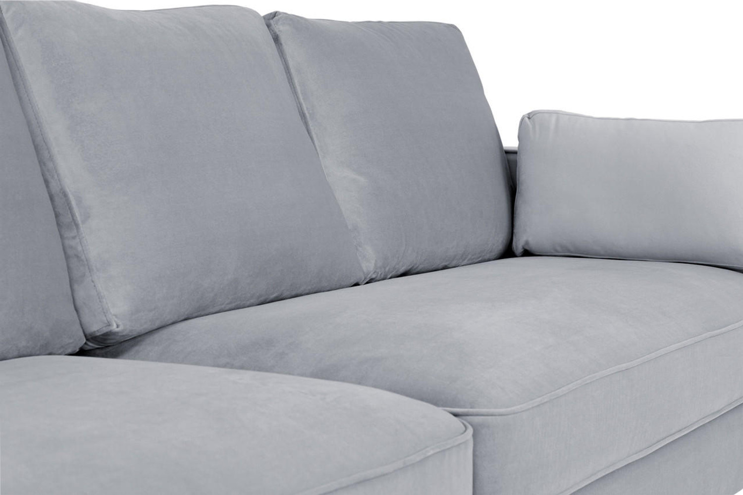  Munich Sofa Plush Grey 3 Seater 