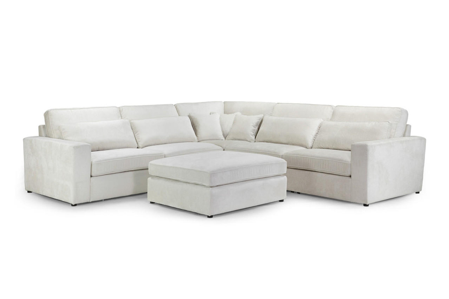 Honeypot Furniture Kiana Modular Sofa Ivory Large Corner 