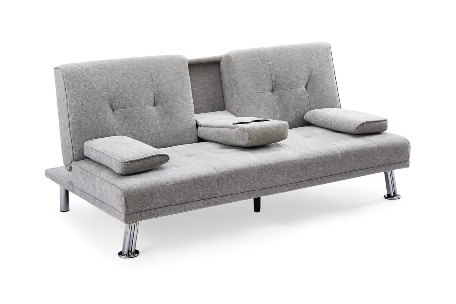 Honeypot Furniture Aspen Sofabed Light Grey 3 Seater 