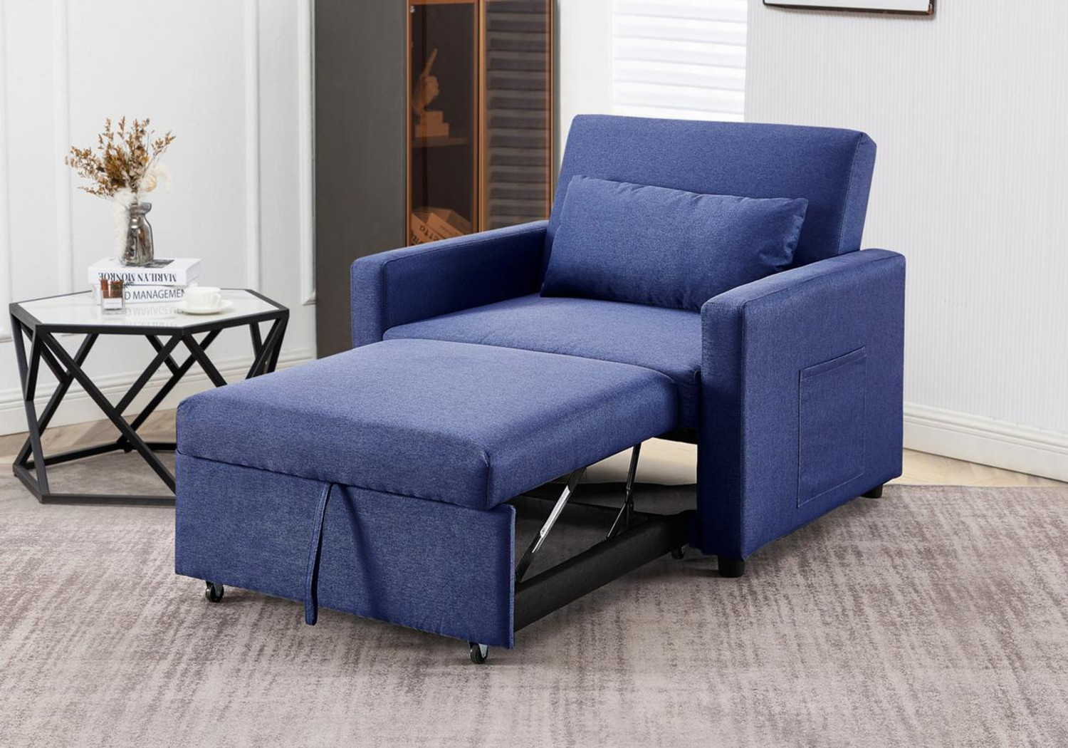 Honeypot Furniture Aria Sofabed Blue Armchair 