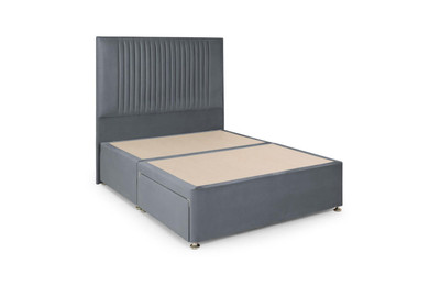Honeypot Furniture Bea 2 Drawer Bed King Plush Steel 2 Drawers 