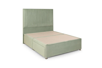 Honeypot Furniture Bea 2 Drawer Bed Super King Plush Sage 2 Drawers 
