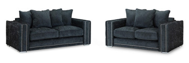 Honeypot Furniture Bentley Sofa Charcoal 3+2 Set 