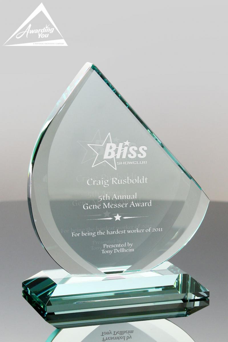 transcend glass safety award customer service award wording