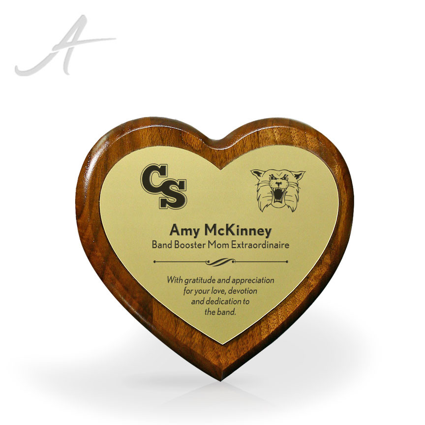 Corazon Heart Plaque Engraved Award Plaques Awarding You